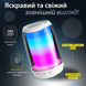 Портативна колонка Pulse 4 mini BT/TF/FM/TWS/AUX/USB з підсвіткою 5 Вт, білий 8893AW фото 3