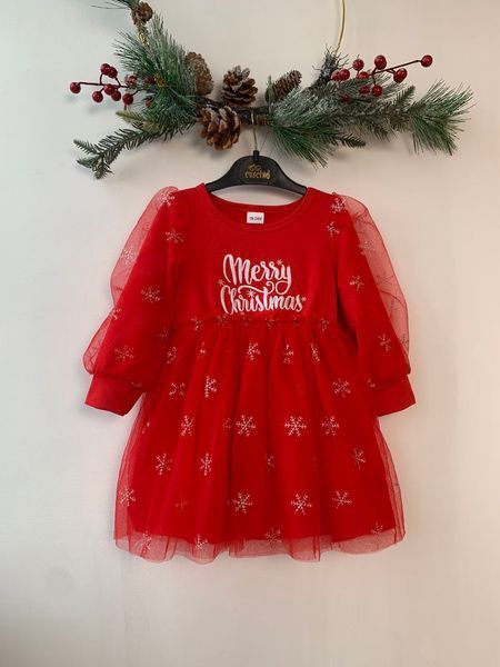 Новорічна сукня "Merry Christmas" 125 фото