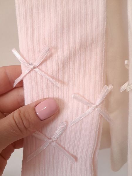 Ніжні ріб-колготки з бантиками 🎀 129 фото