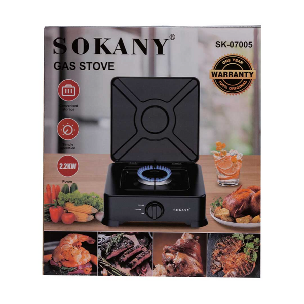 Настільна газова плита SOKANY SK-07005 одноконфорочна для балонного газу SK07005 фото