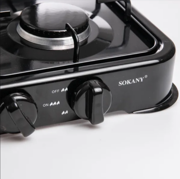SOKANY SK-6004 4 конфорки &ndash; компактна настільна плита на балонний газ  SK-6004-Black3 фото